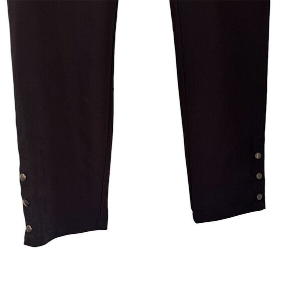 Anine Bing Black Tuxedo Snap Button Accent Pants Size Medium - Picture 5 of 9